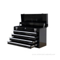 Portable Metal 4-Drawer Toolbox with Black Color